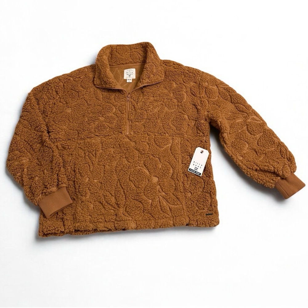 Textured Pullover by Billabong Camel Color NWT in Large New with Tags
